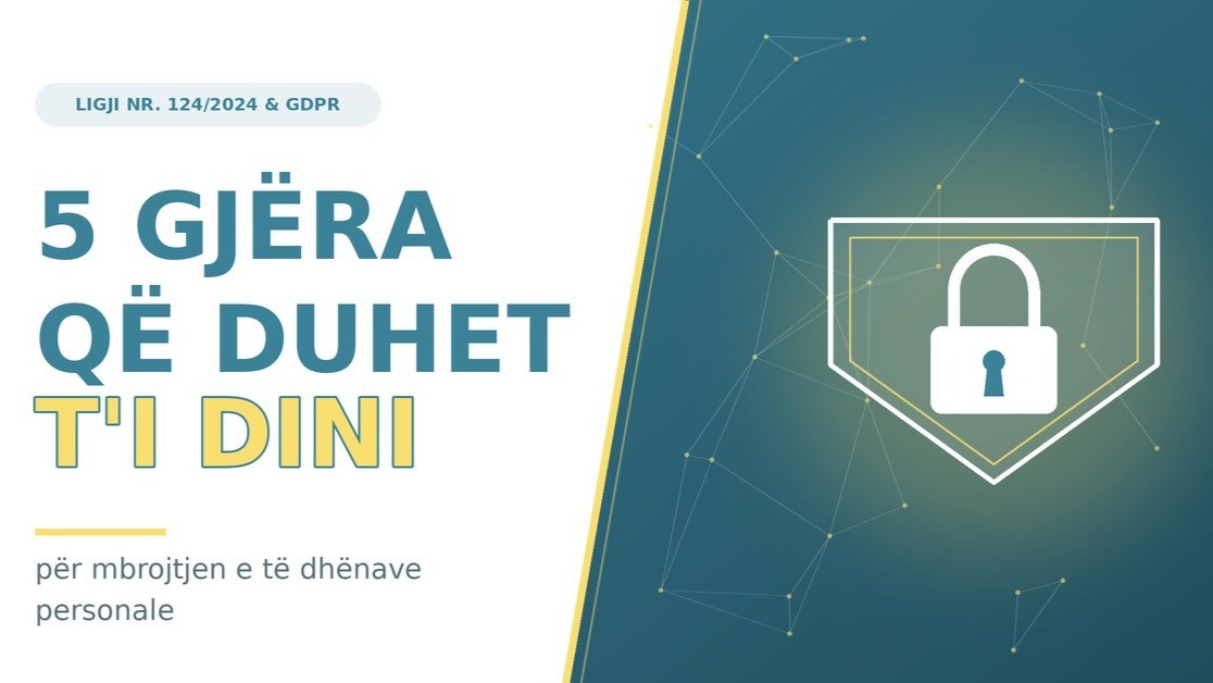 Ligji Nr. 124/2024 dhe mbrojtja e të dhënave personale